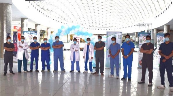 تم اقامة حملة توعوية بشعار الأسبوع الخليجي لصحة الفم والاسنان في الراشد مول – أبها الفترة 28-3 – 2021 الى 1-4 -2021